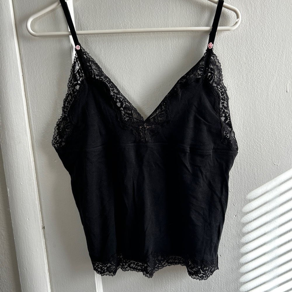 Victoria's Secret Elegant Black Lace Camisole